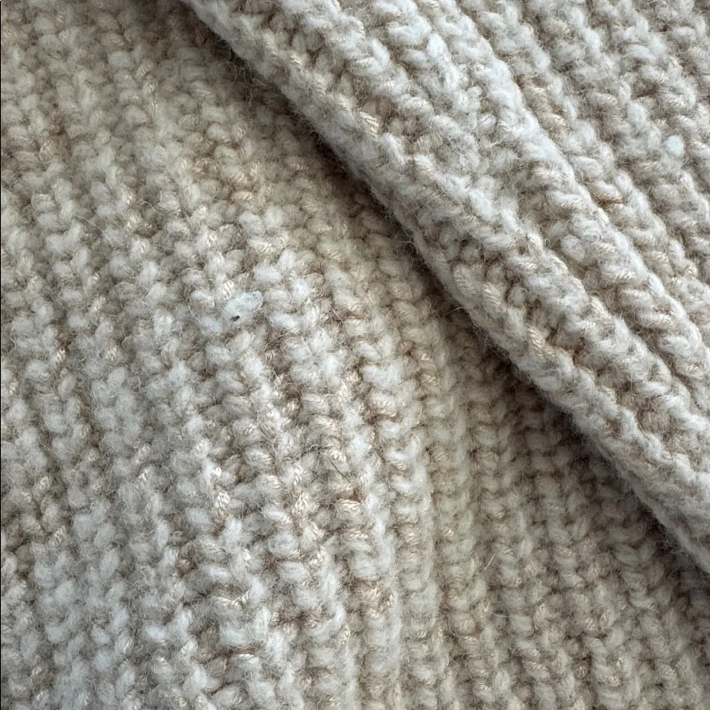 Athleta Beige/Oatmeal color Ribbed Knit Sweater - Picture 4 of 10